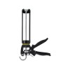 Pistolet squelette lourd noir pour silicone