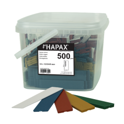 Mix Cales plates en plastique HAPAX 22x95mm