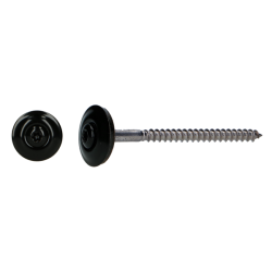 Vis de rives avec rondelles néoprènes noires 20mm