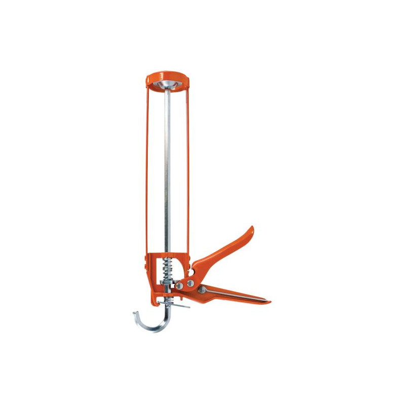 Pistolet squelette lèger orange pour silicone