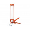 Pistolet squelette lèger orange pour silicone